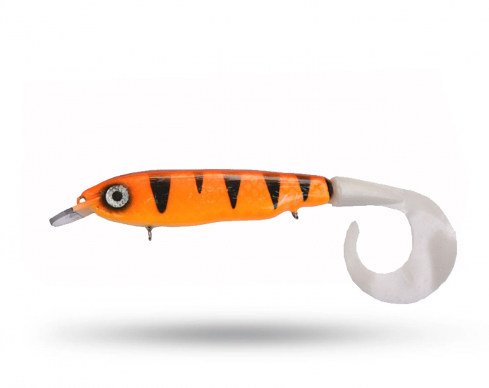 TS Lures BigTail Crank Jr - Orange Tiger i gruppen Fiskedrag / Gäddwobbler hos Örebro Fiske & Outdoor AB (TS BigTail Crank Jr OT)